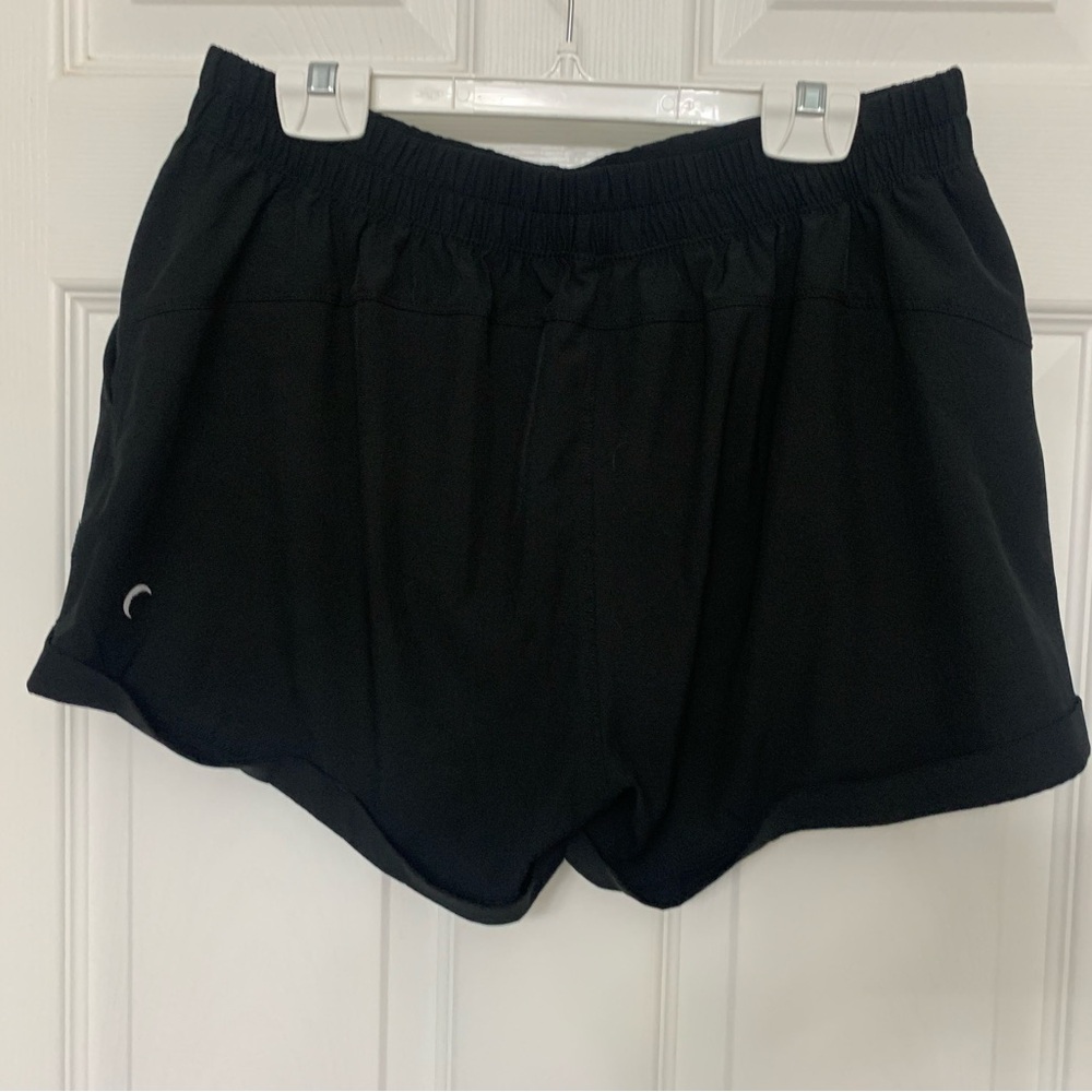 ZYIA Black Athletic Shorts with Elastic Waistband